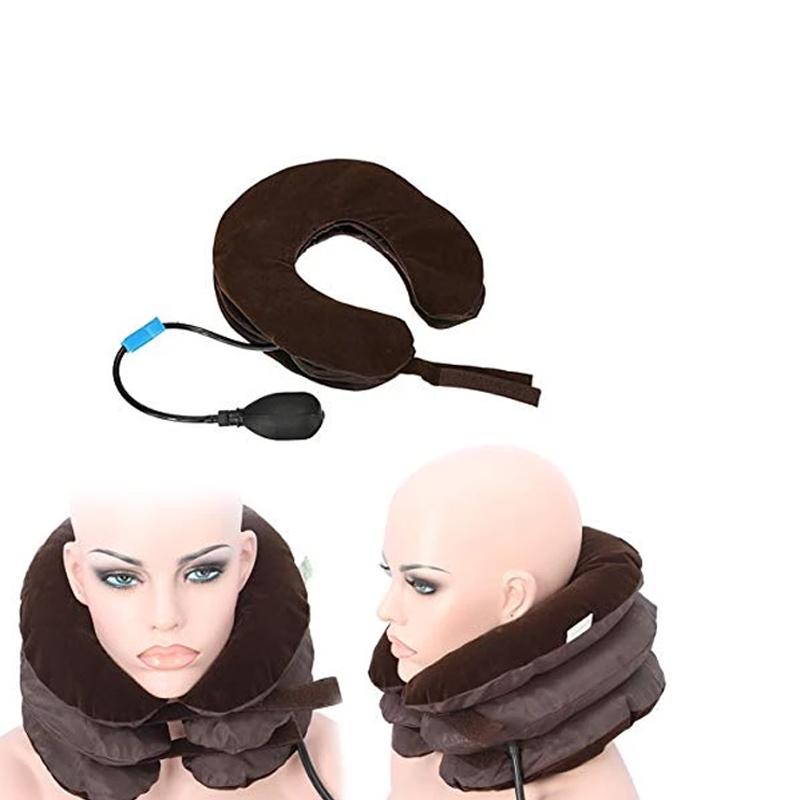 Three Layers Neck Traction Pillow - Color: Mix