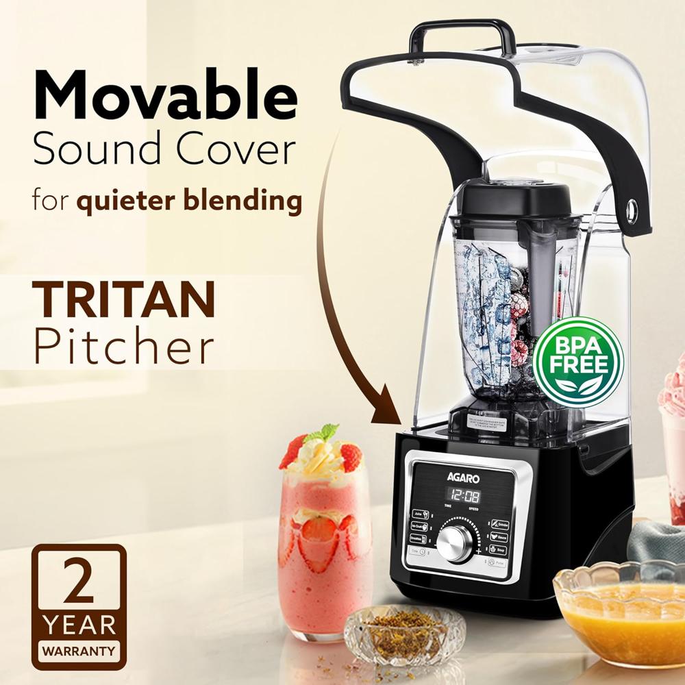 AGARO Imperial Professional Blender, Low Noise, 2200W Powerful Copper Motor, 2.5L Capacity(34222)