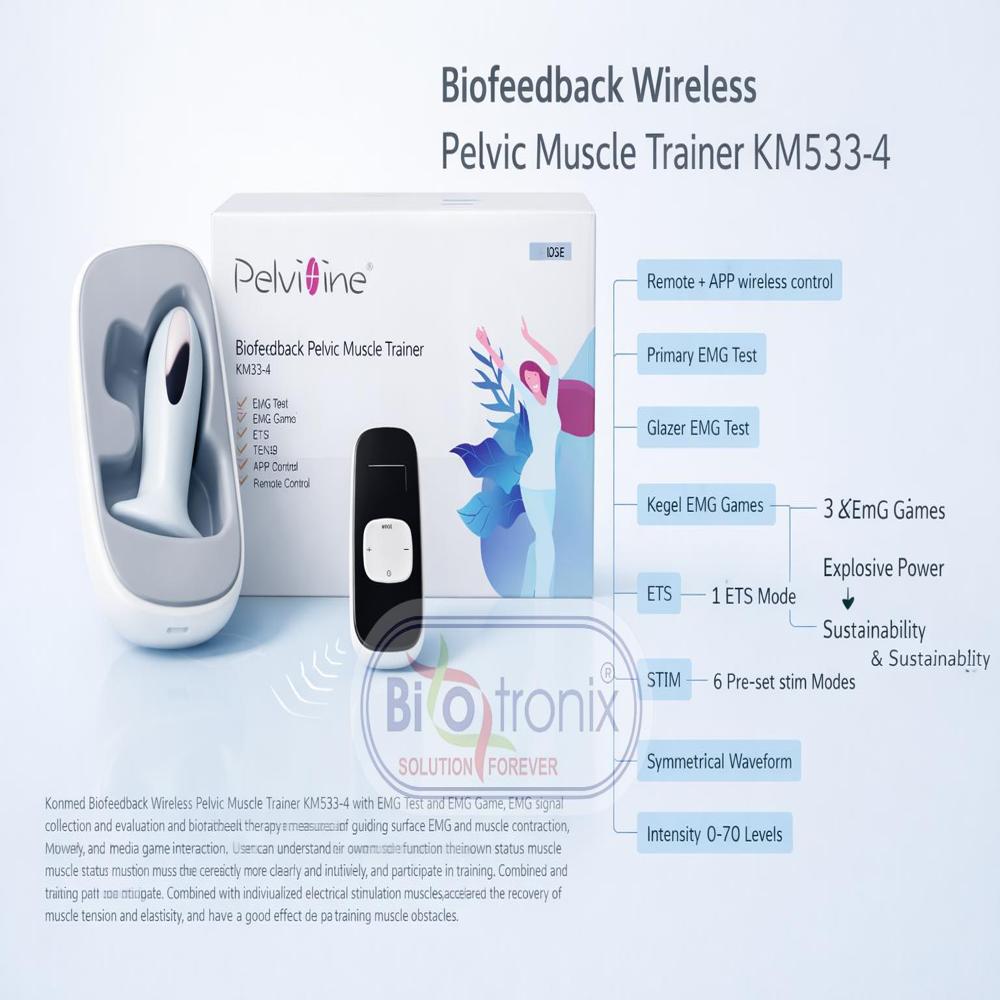 Smart EMG Pelvic Rehabilitation Trainer with Adjustable Therapy Modes