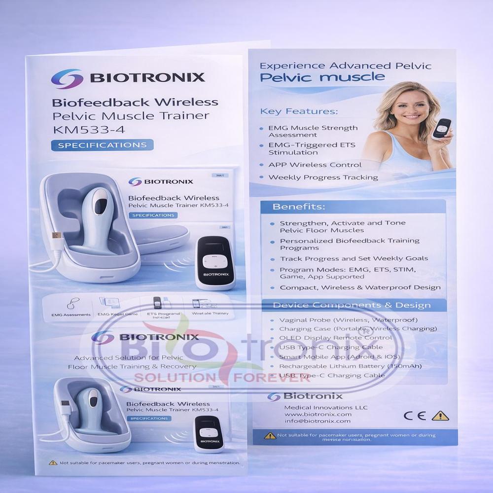 Smart EMG Pelvic Rehabilitation Trainer with Adjustable Therapy Modes