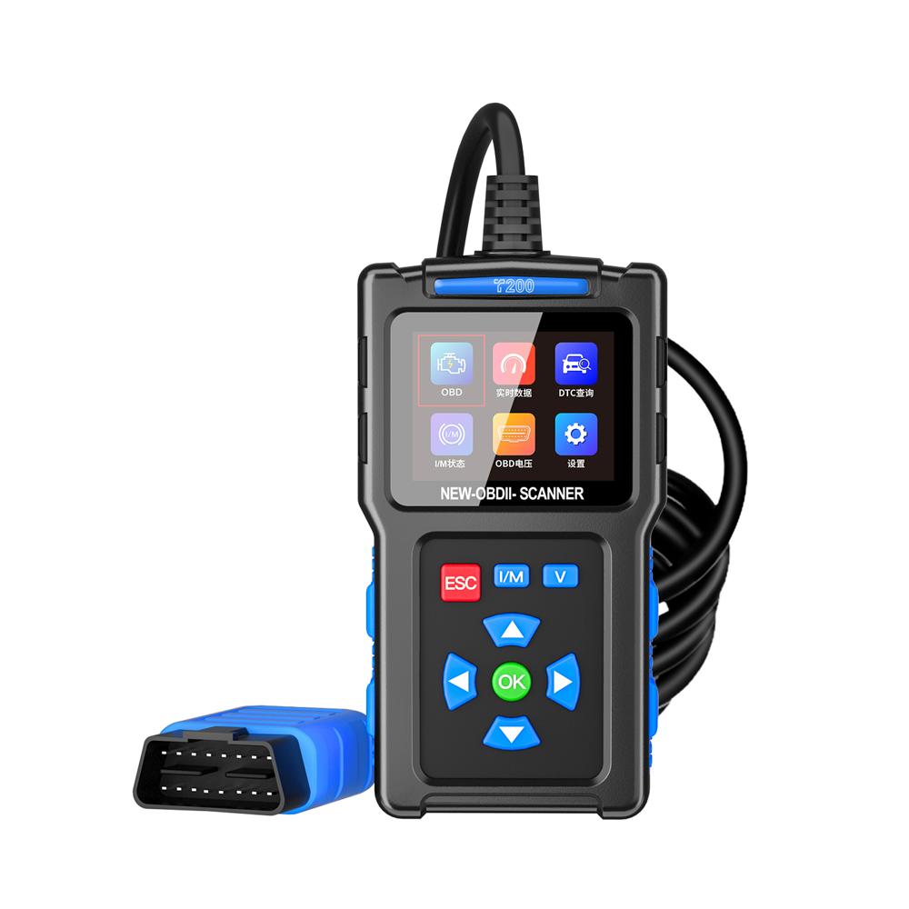 T200 OBD2 Scanner 2.4in TFT Color Screen Car Fault Code Reader Clear Check Engine Light