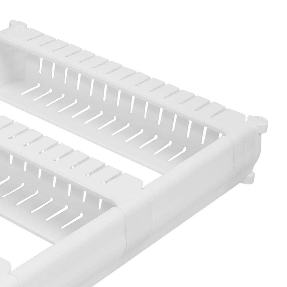 Multipurpose 2 Layer Slim Side Space Saving Storage Organizer Rack Shelf - Color: Mix
