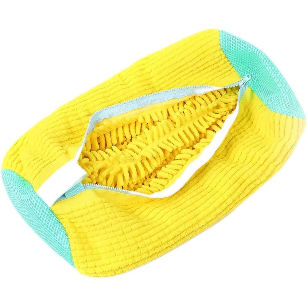 Shoe Washing Machine Bag with Microfiber Chenille Lining & Zipper (1 Pc)