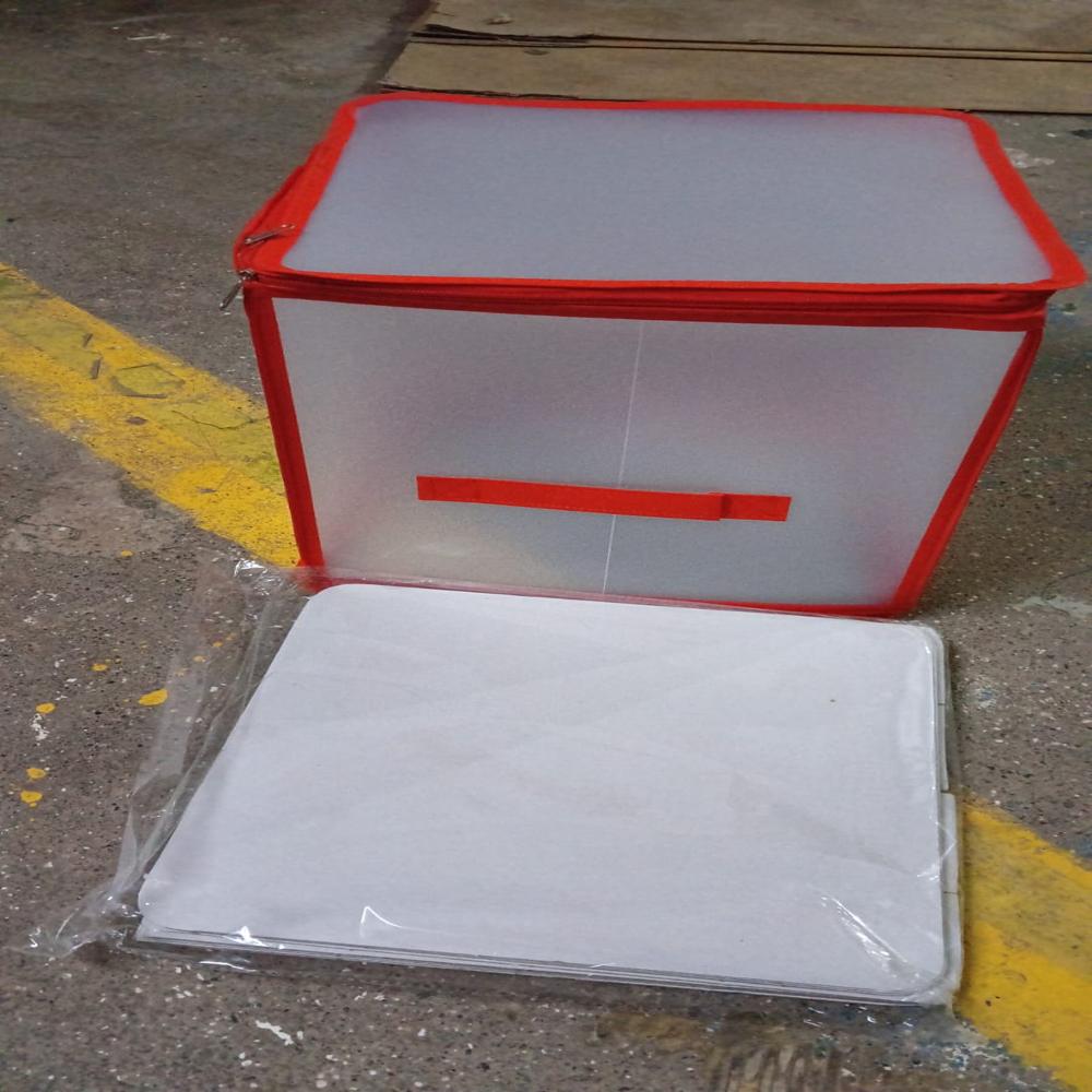 Transparent Zipper Sock Organizer Storage Box (3030 CM)