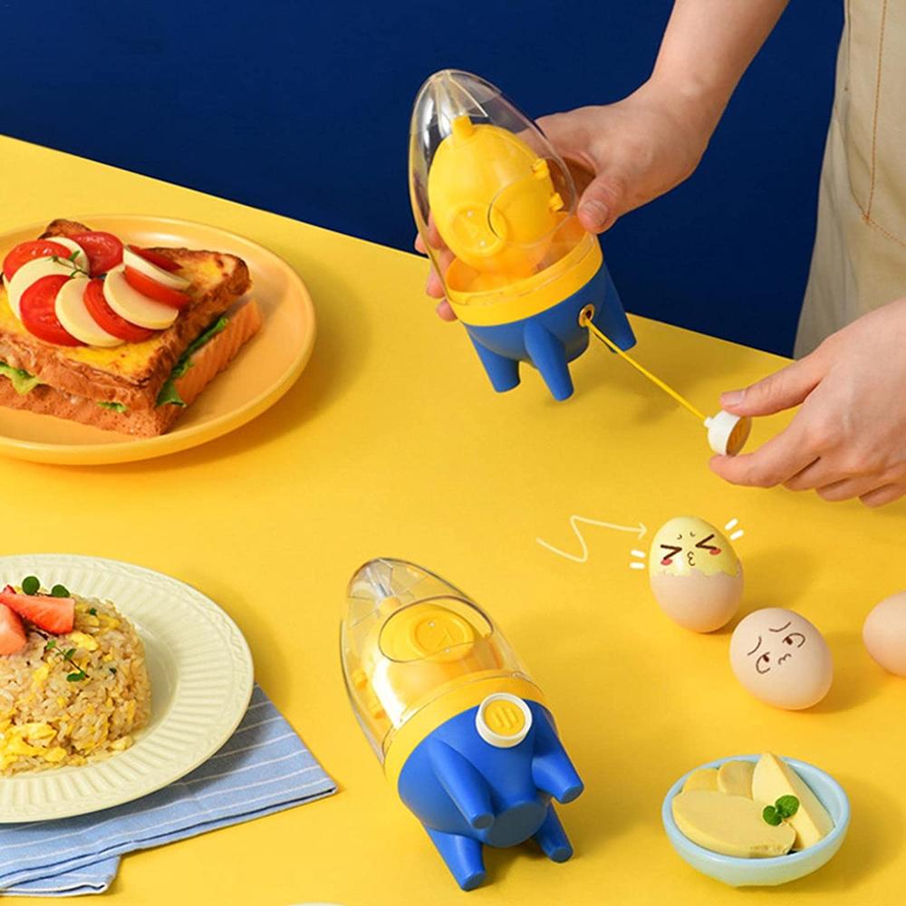 Manual Golden Egg Puller Scrambler White Yolk Mixer Kitchen Tool