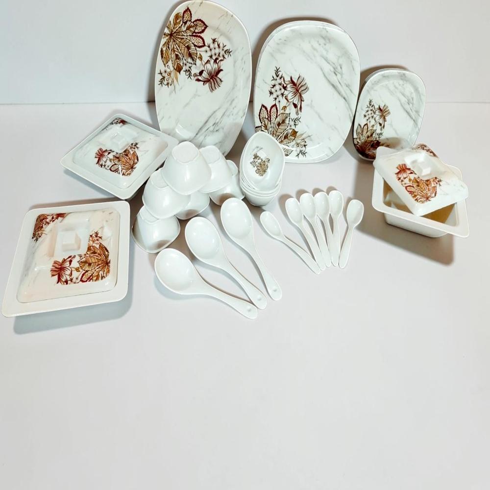 Melamine Dinner Set - Color: Multi