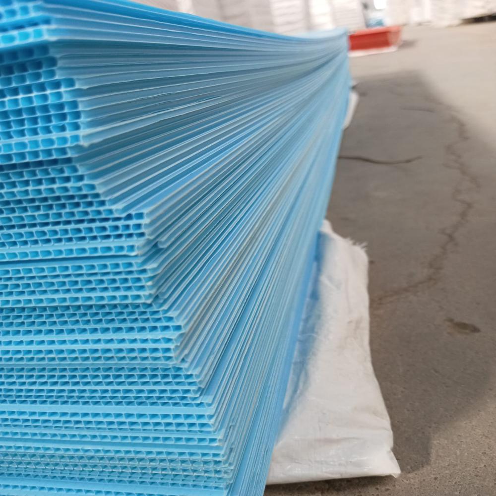 Pp Corrugated Plastic Sheets - Color: Sky Blue