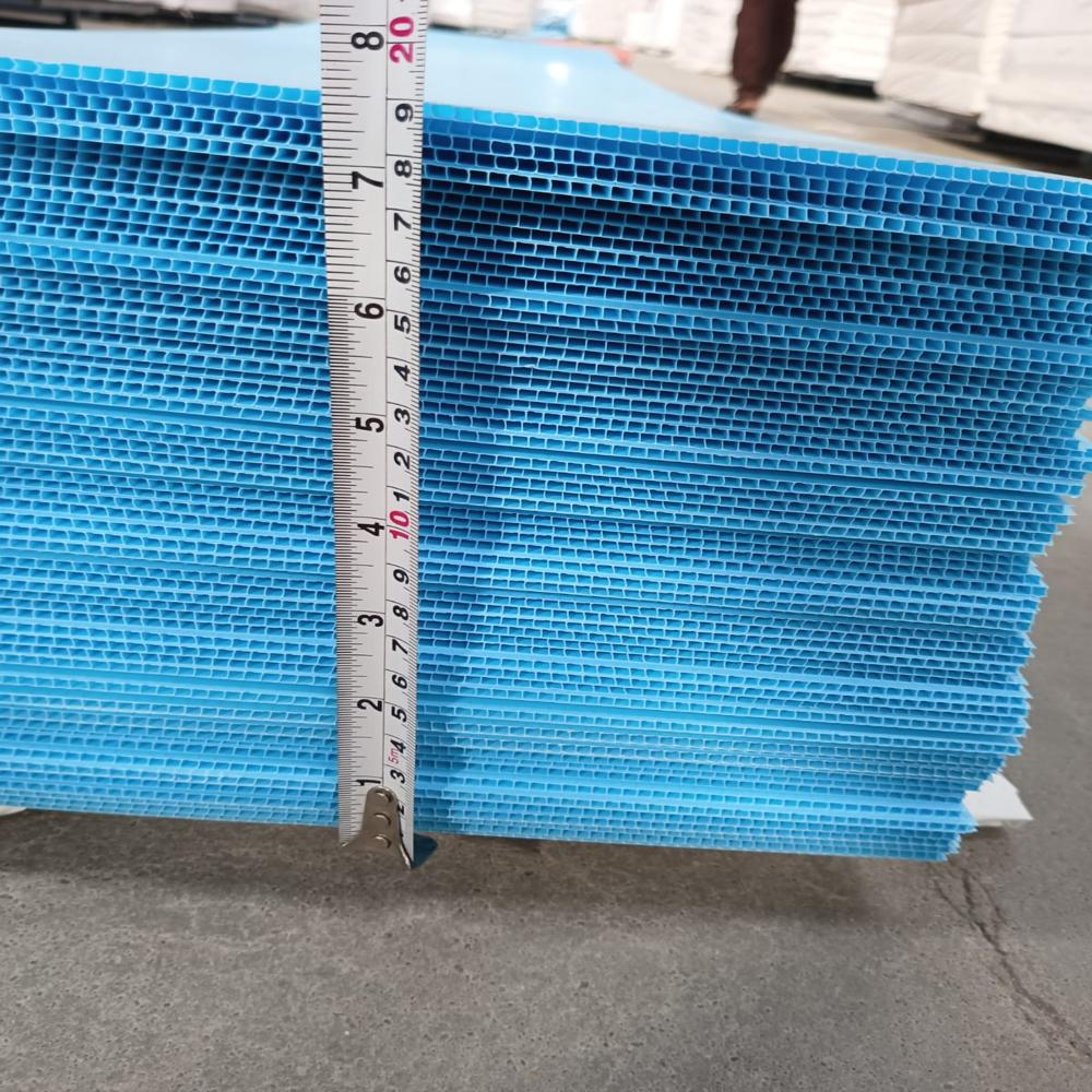 Pp Corrugated Plastic Sheets - Color: Sky Blue
