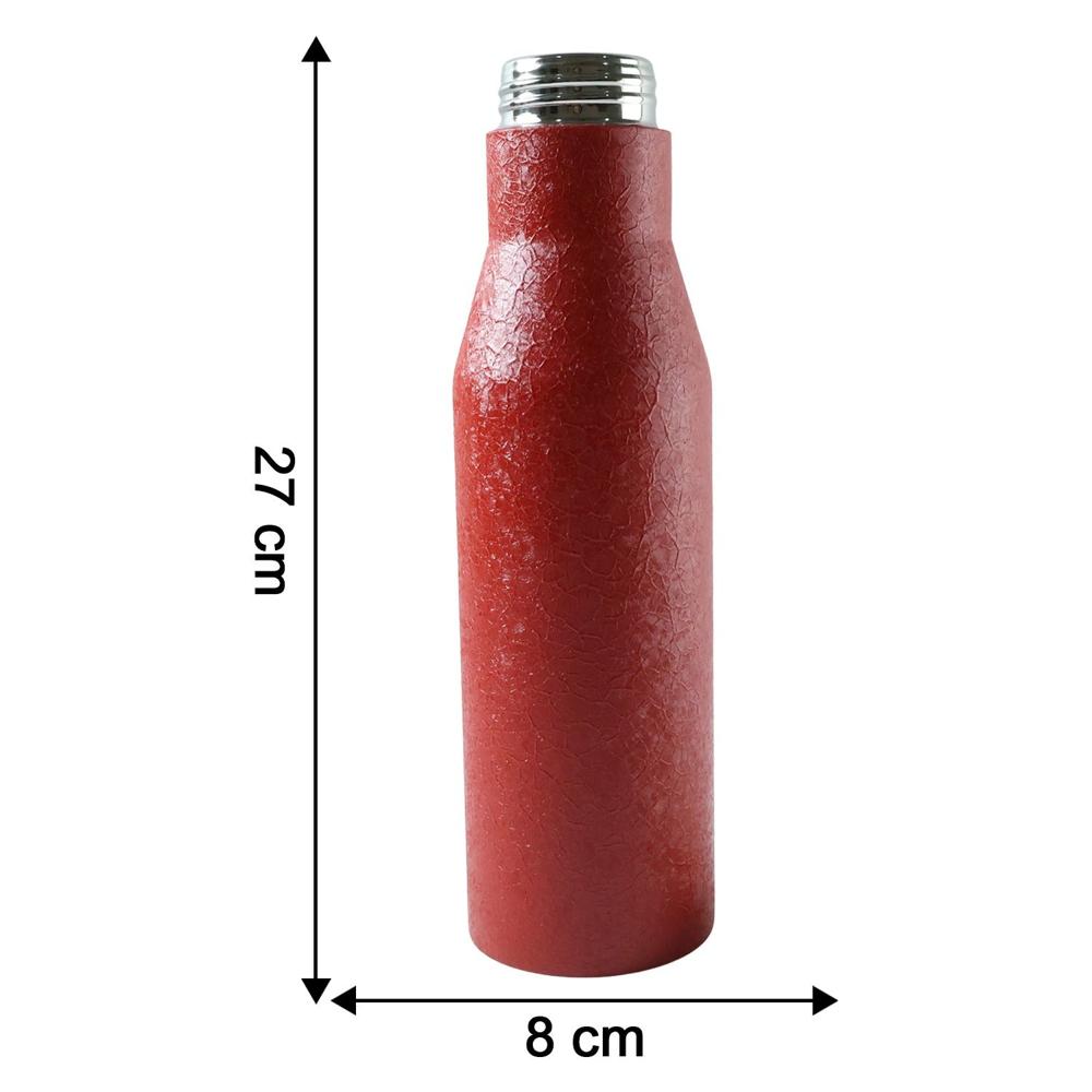 Stainless Steel Water Bottle Red Color (1000 Ml, 1 Pc) - Color: Mix