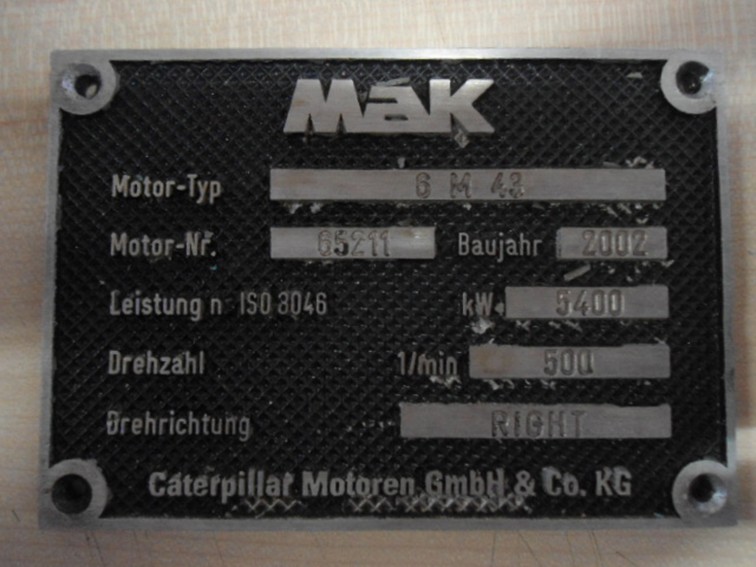 MAK - 9M43 - 8M43 - 7M43 - 6M43 - M43C - ENGINE FRAME - CYLINDER BLOCK