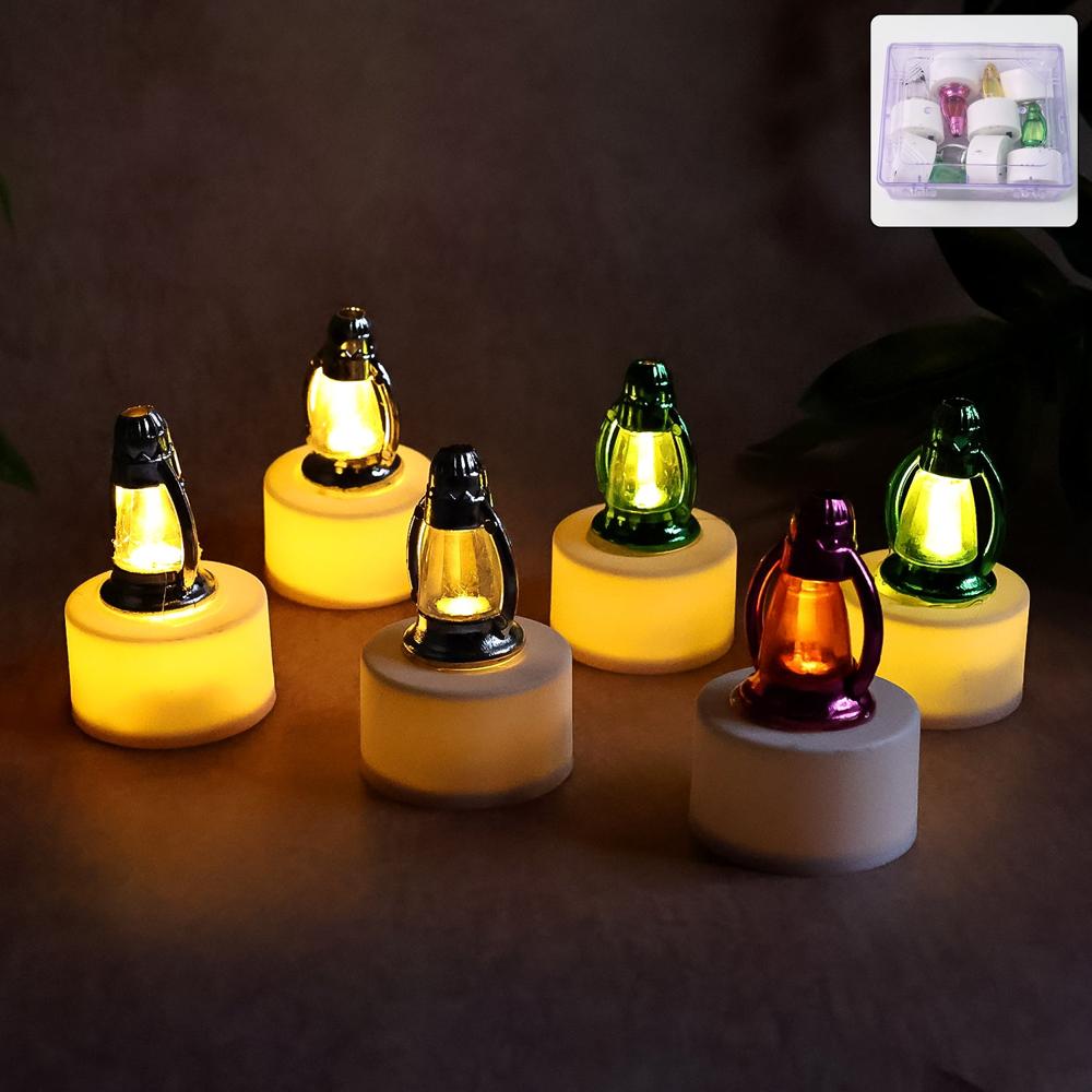 Decorative Led Lantern Candles - (6 Pc) - Color: Mix