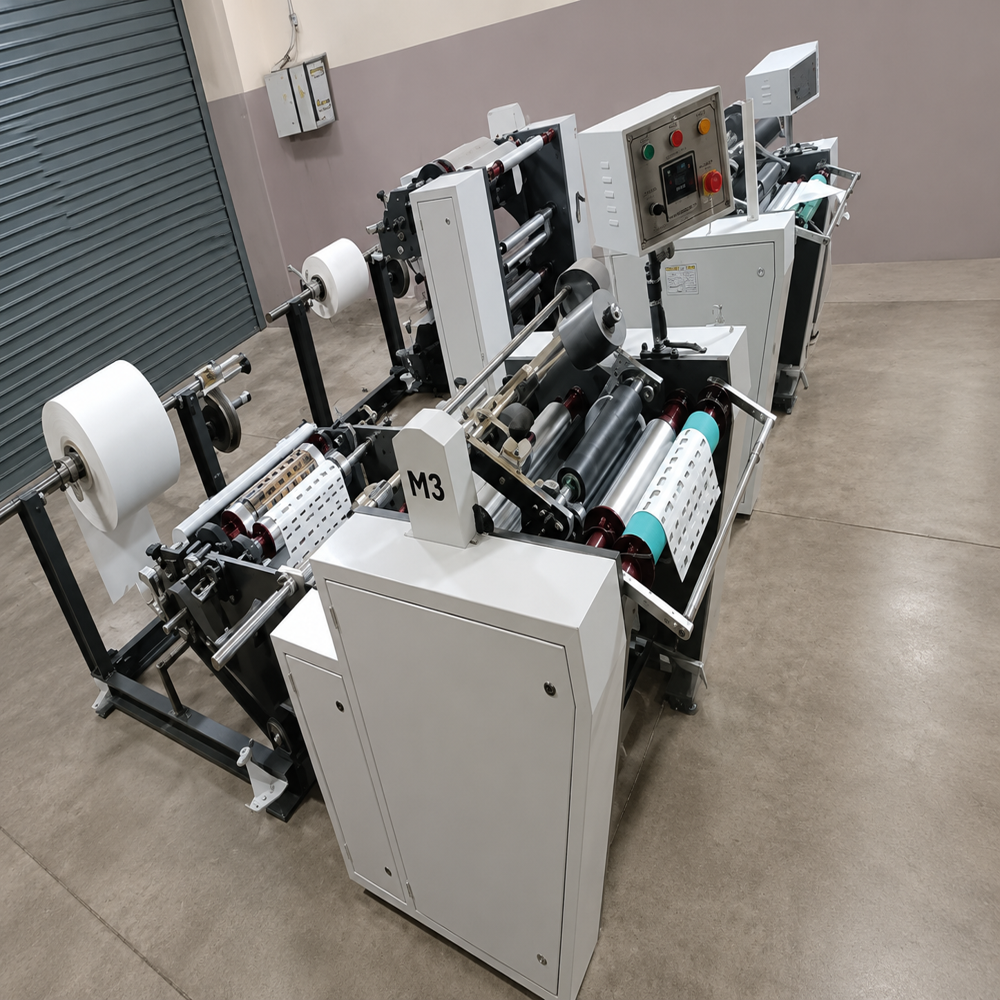 Automatic Aluminum Foil& Single Printing Butter Paper Rewinding Machine