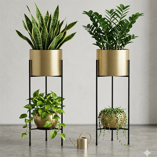 PL117 Metal Planter Set