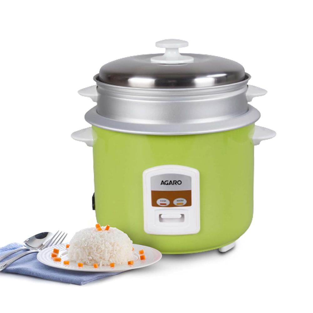 AGARO Marvel Electric Rice Cooker, 1.8L, 1.5 Kgs (approx. 10 cups) raw rice, 700W, Automatic Boiler(33958)