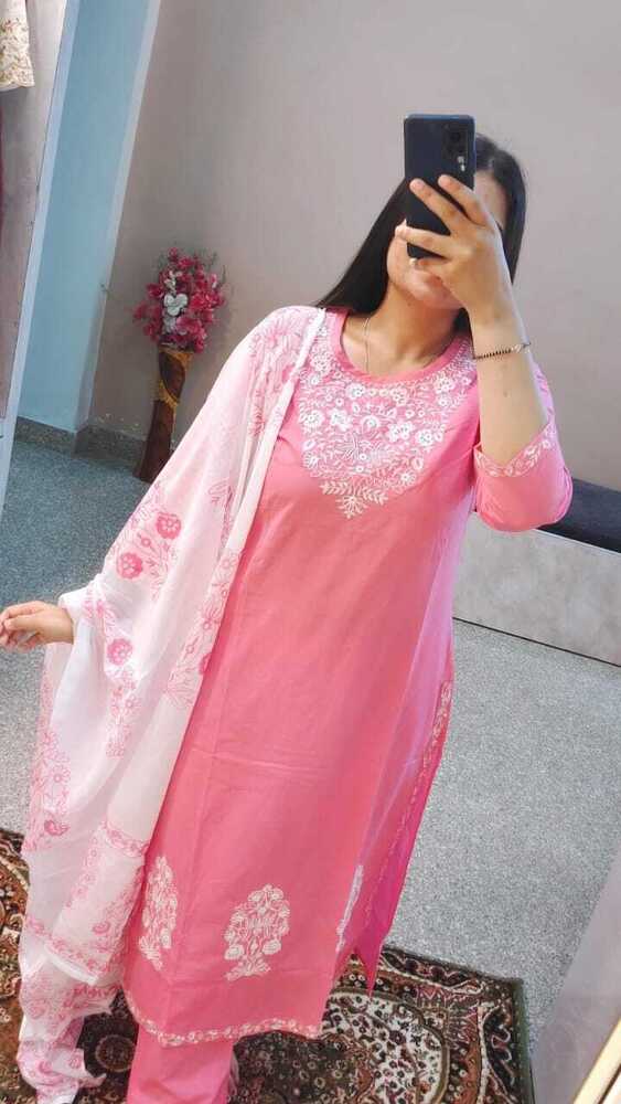 Inverted Embroidery Fancy 3 Piece Suit Set