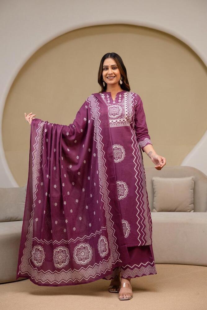 Mandalas Fancy 3 Piece Suit Set