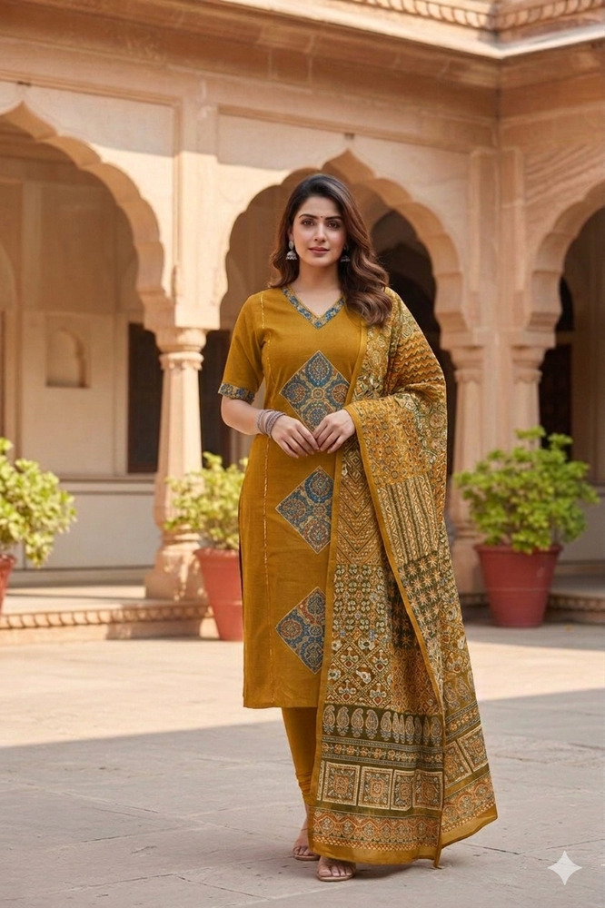 Patch Work 3 Piece Suit Set