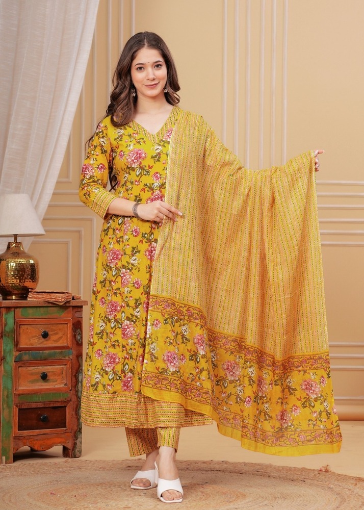 Taj Cotton 3 Piece Suit Set