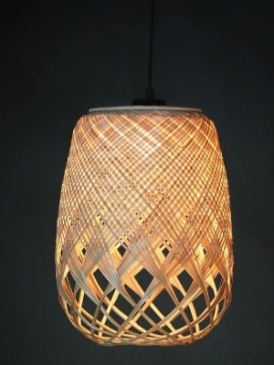 Bamboo hanging lampshade