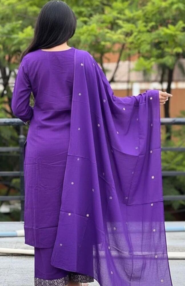 Pixel Embroidery 3 Piece Suit Set