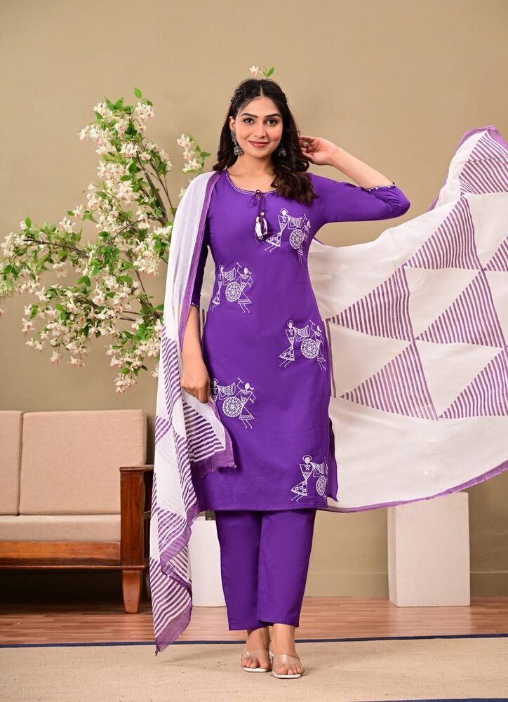 Ancient Print Fancy 3 Piece Suit Set