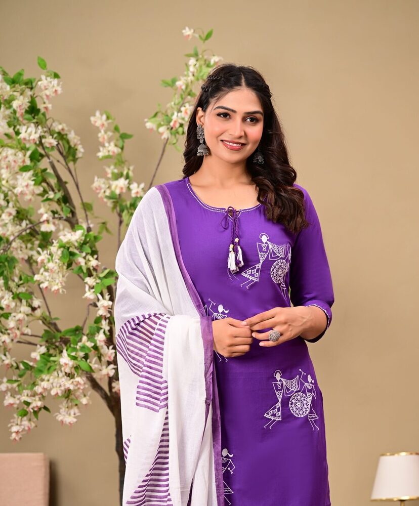 Ancient Print Fancy 3 Piece Suit Set