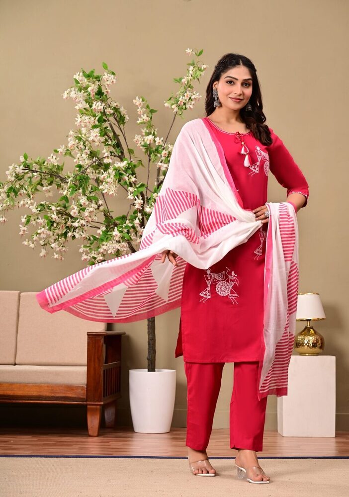 Ancient Print Designer 3 Piece Suit Set