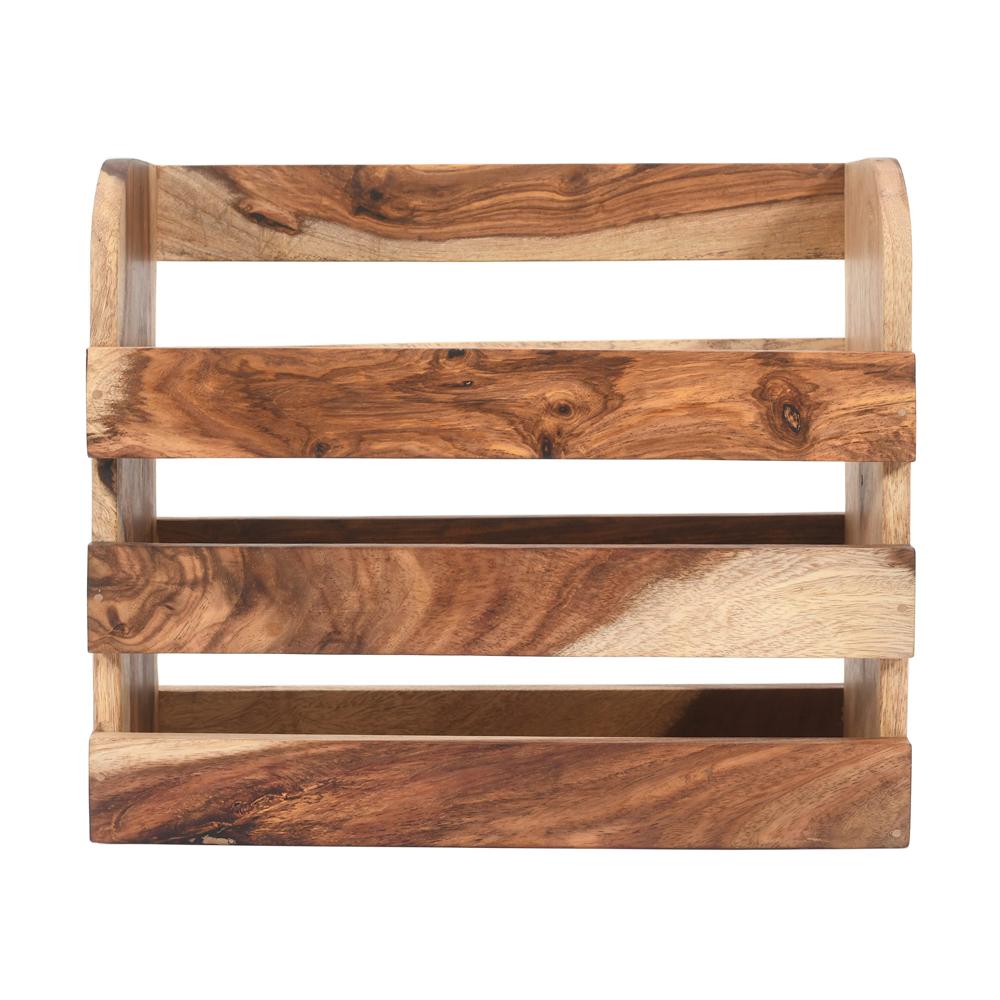 Office Wooden Magazine Stand
