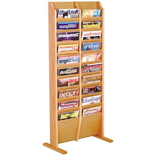 Office Wooden Magazine Stand