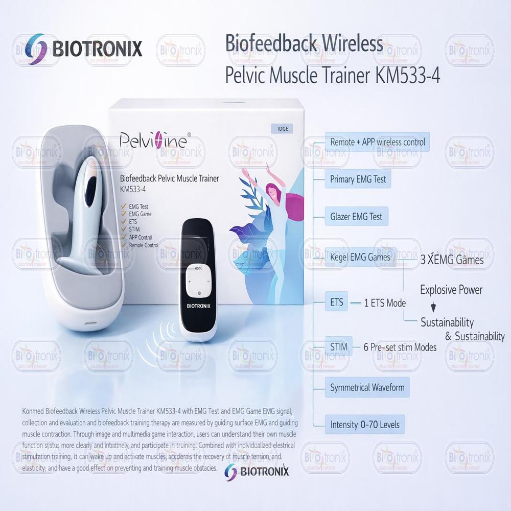 Wireless Pelvic Floor Rehabilitation Equipment for Daily Muscle Exercises