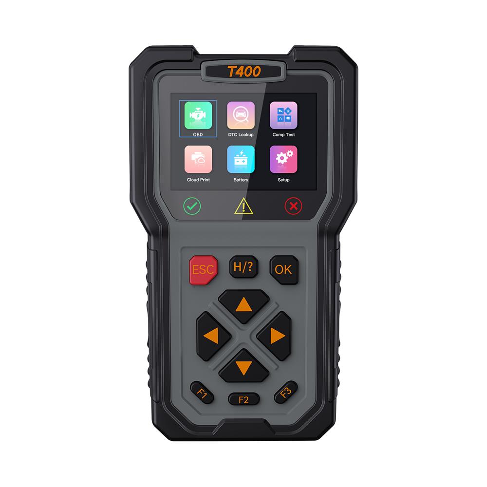 T400 3-in-1 Obd2 Scanner Battery Analyzer Circuit Tester 3.5in Hd Screen Injector Relay