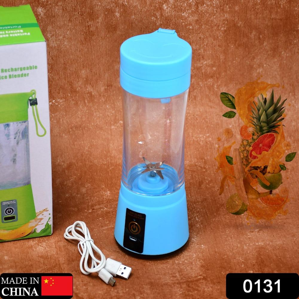 Portable Usb Rechargeable 6-Blade Juicer Blender - Color: Mix