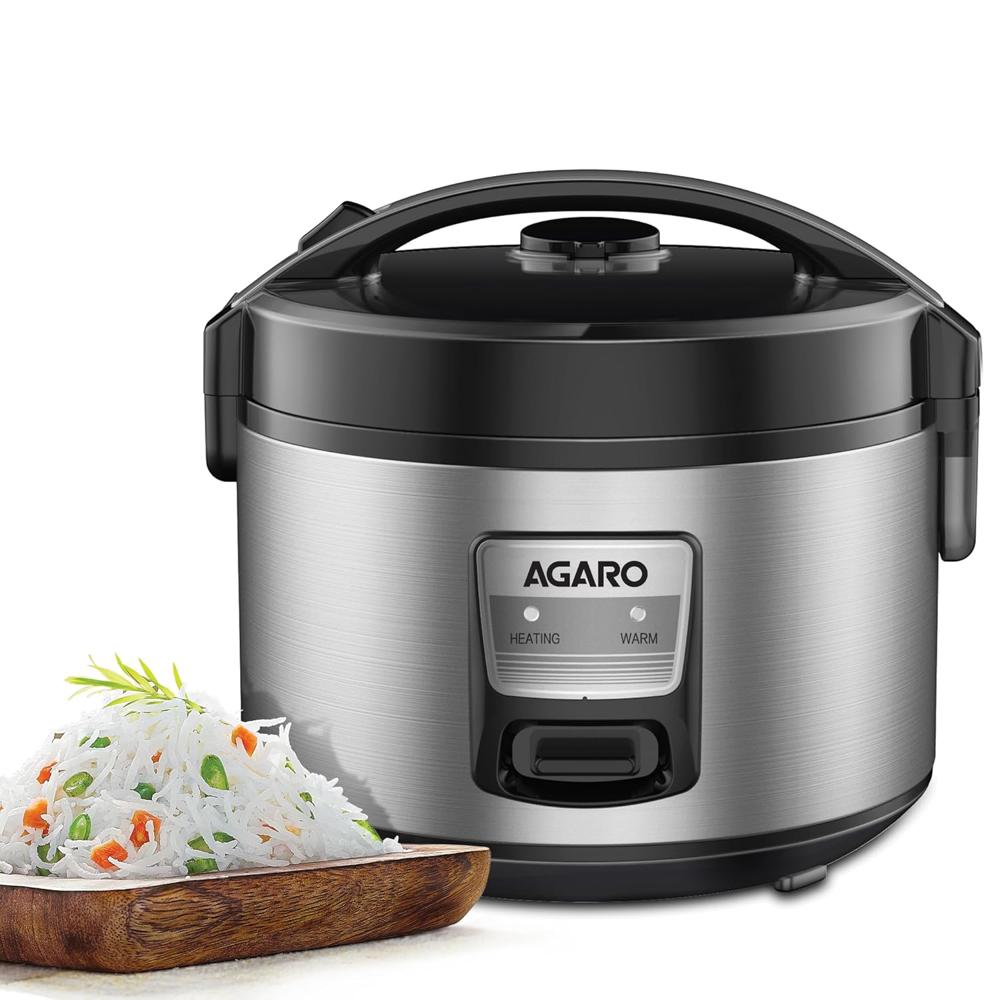 AGARO Regency Electric Rice Cooker, 5L Ceramic Coated Inner Bowl  700 W (33876)