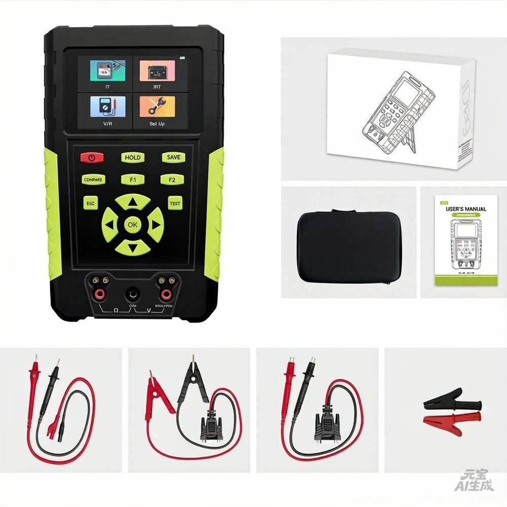 EV001 3-in-1 NEV Insulation Tester Internal Resistance Voltage Resistance HD Color Screen
