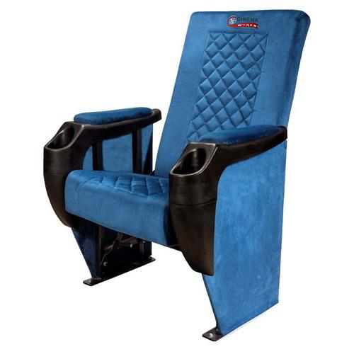 Push Back Auditorium Chair With Armrest