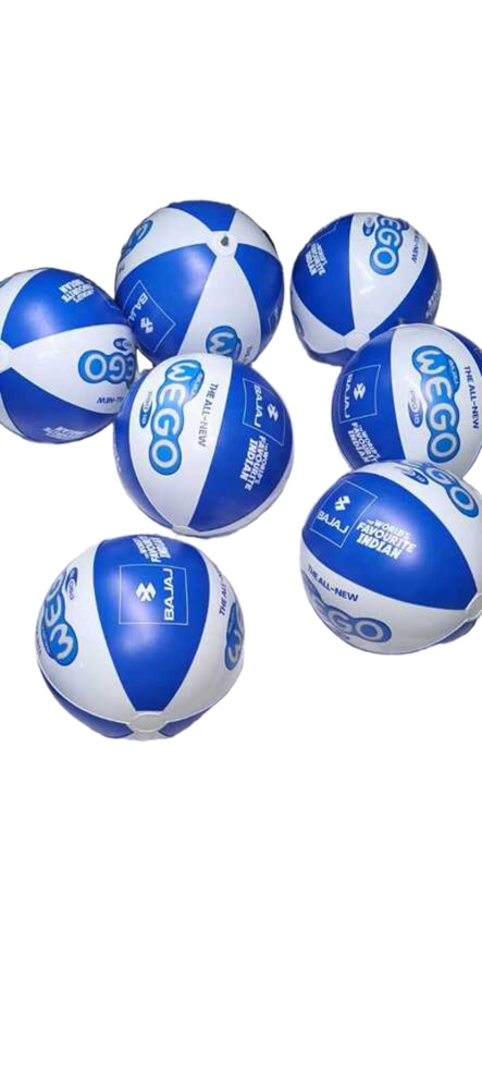Inflatable customized printed balls