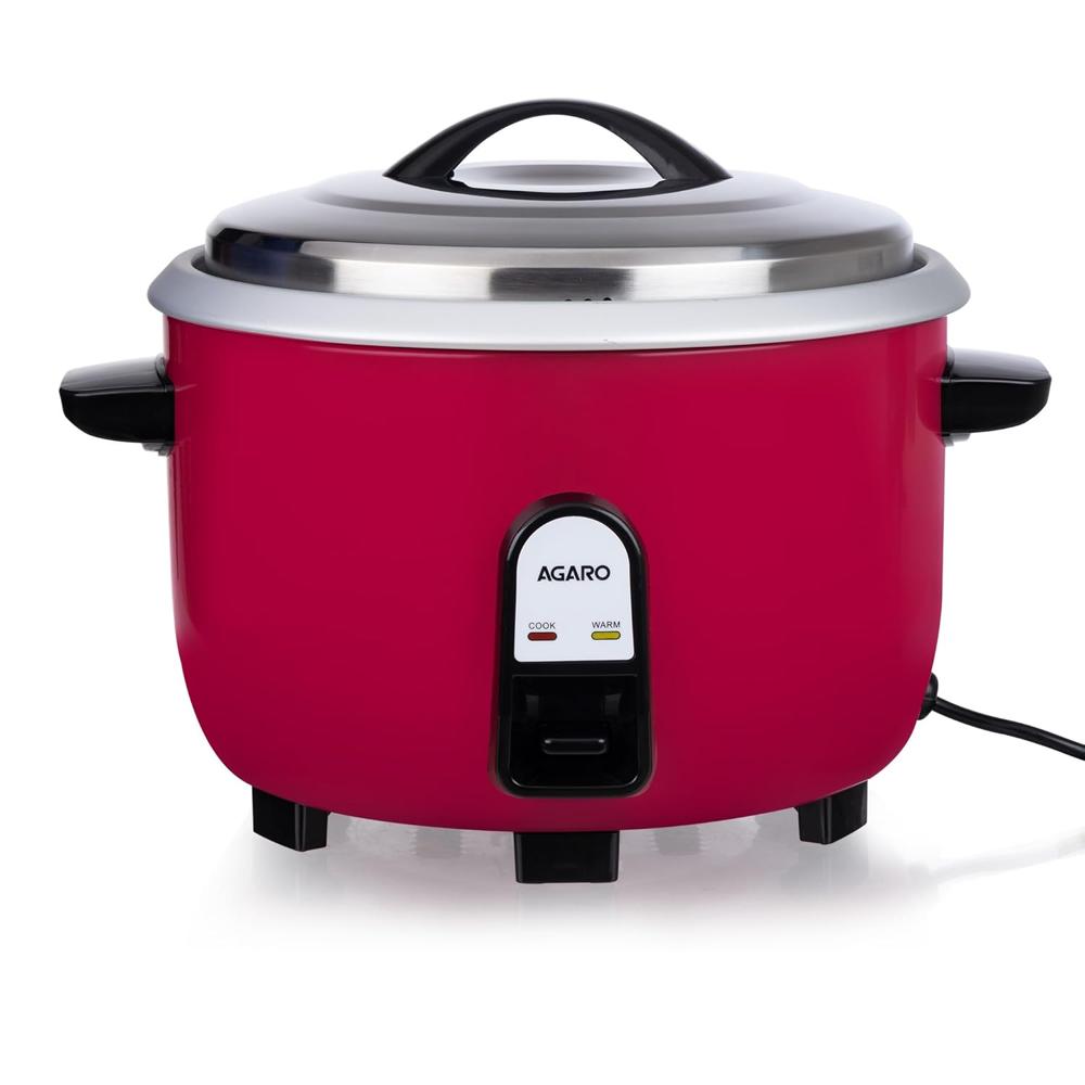 AGARO Regency Electric Rice Cooker, 5 litres, Aluminium Inner Pot, Stainless Steel Lid, 1500W (34280)