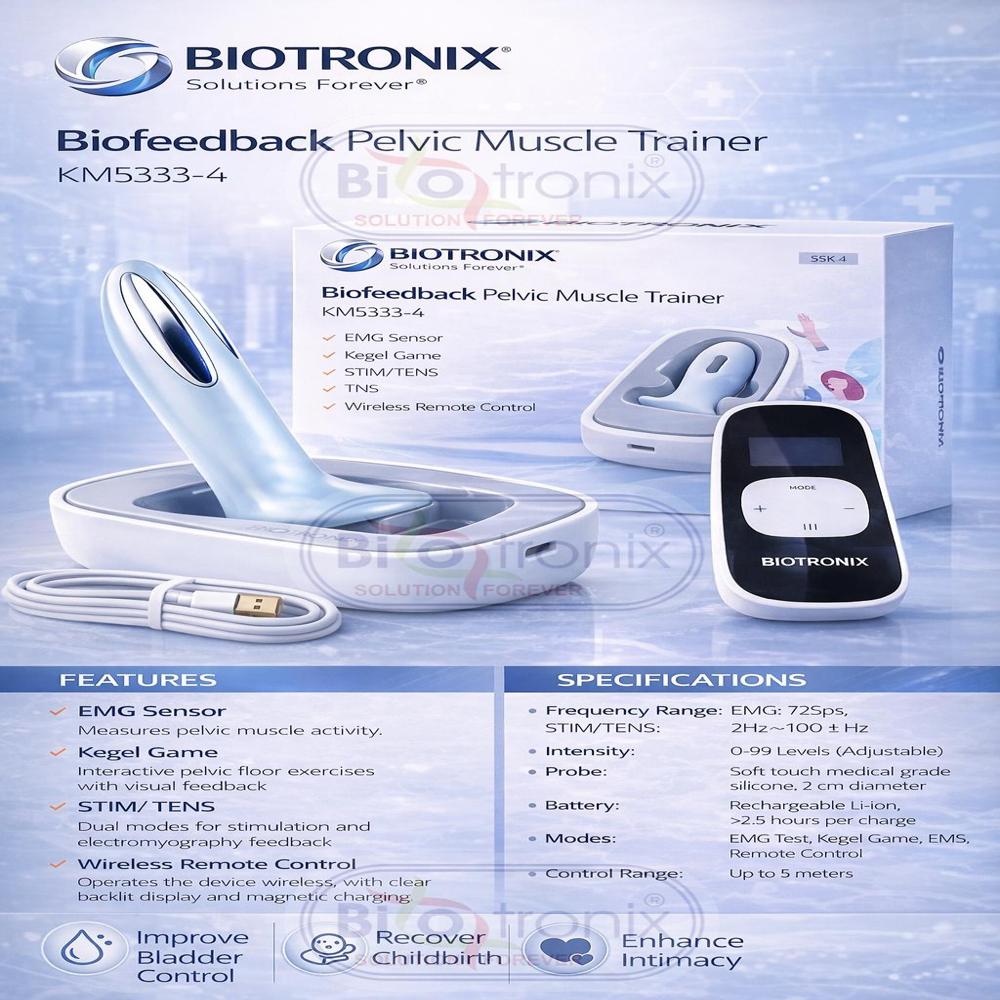 KM-533-4 Wireless Pelvic Therapy Device for Advanced Kegel Rehabilitation