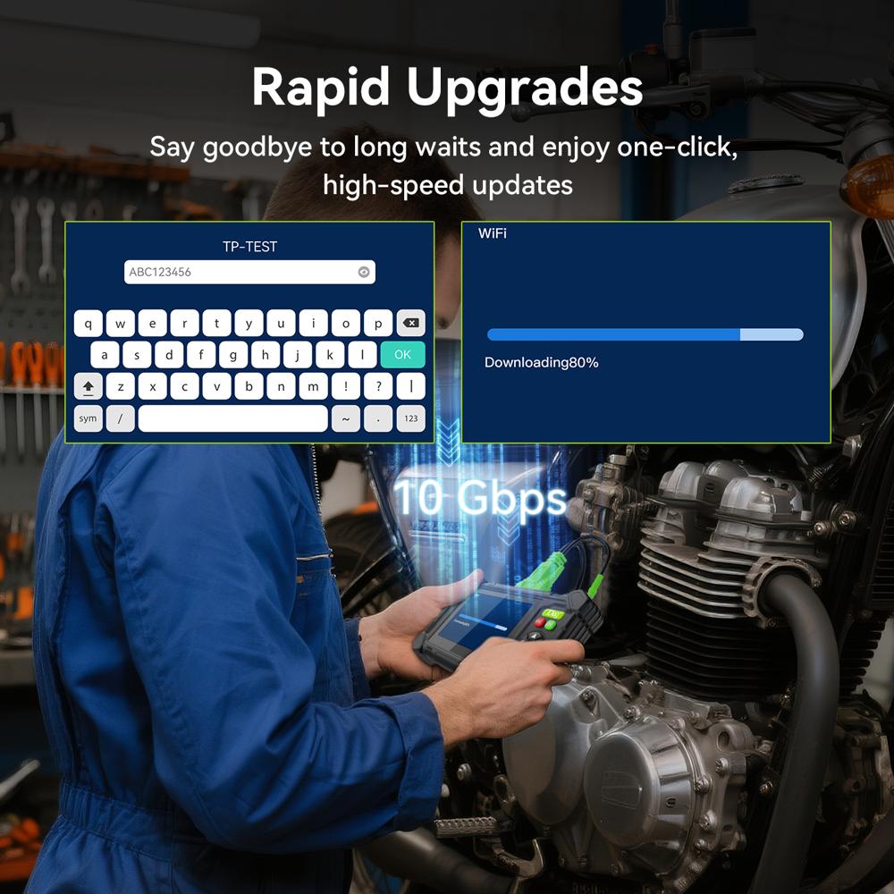 M208 Motorcycle Diagnostic Scanner, Full System OBD-II, 14+ Brands, Color Screen, Easy Use