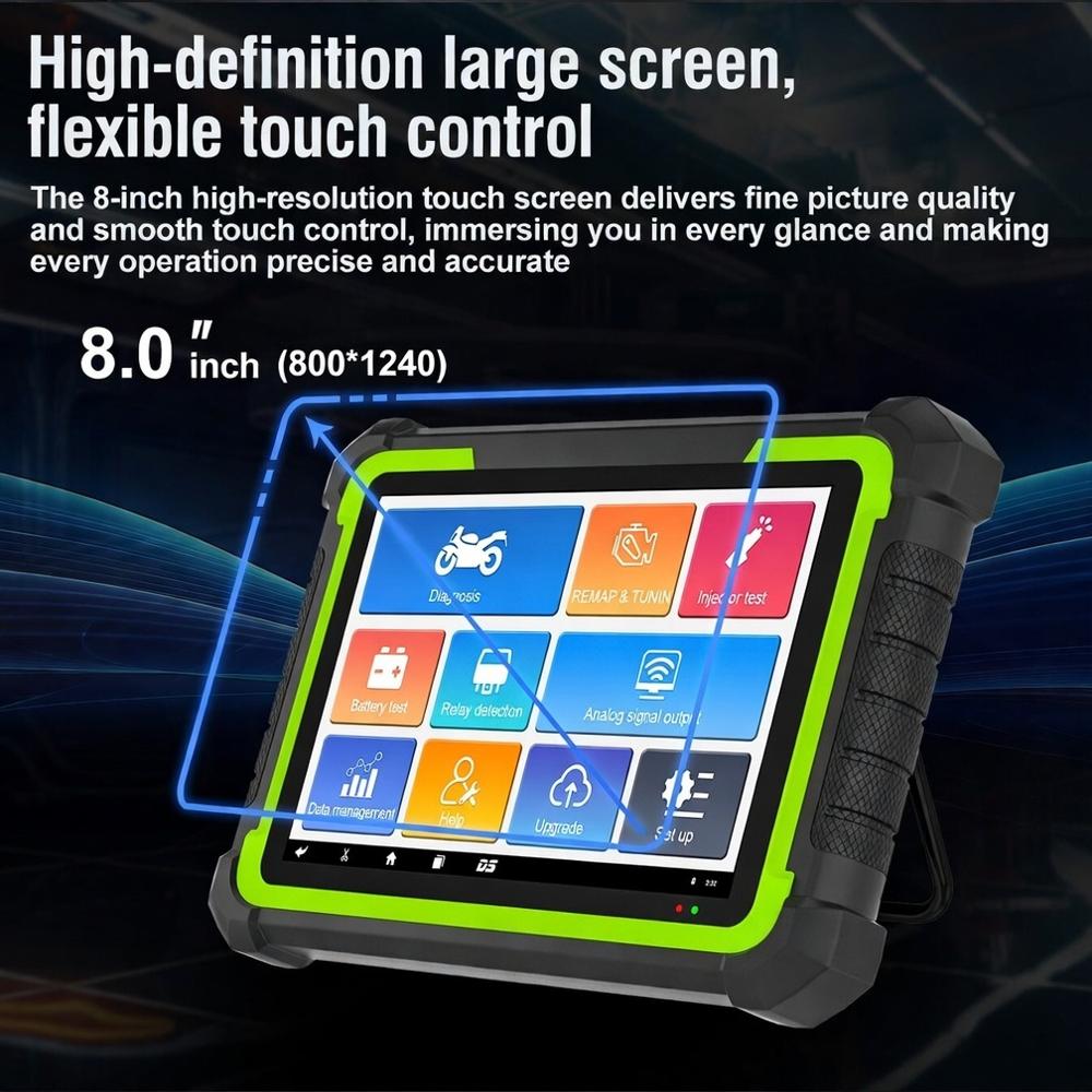 M400 Pro Motorcycle Diagnostic Scanner, Full System, 40+ Brands, Android, WiFi, Bluetooth