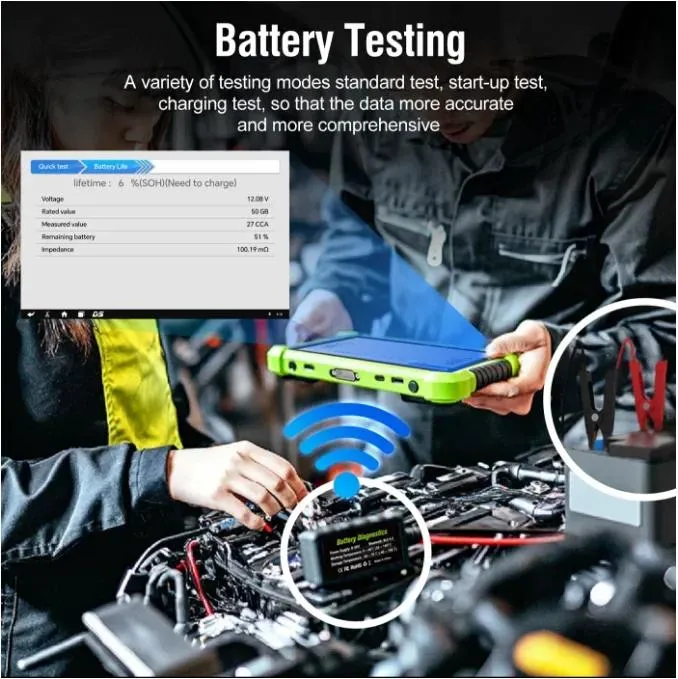 M400 Professional Motorcycle Diagnostic Scanner, Full System, 40+ Brands, Android, WiFi