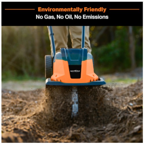 Neptune NC-40B 11-Inch 2X20-Volt Lithium-Ion Cordless Electric Garden Tiller
