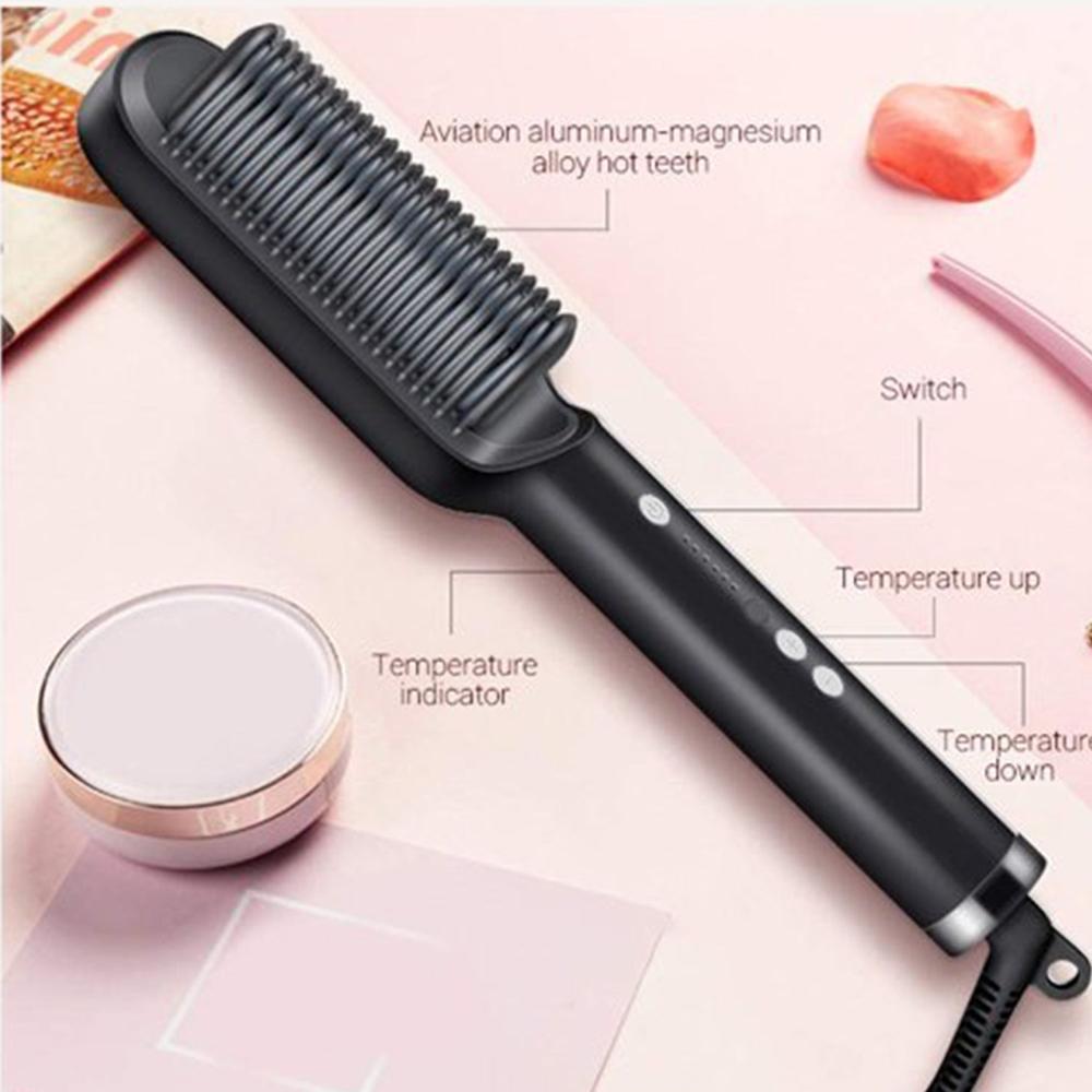 Hqt-909B Hair Straightener Used While Massaging Hair Scalps Head., Hair accessories
