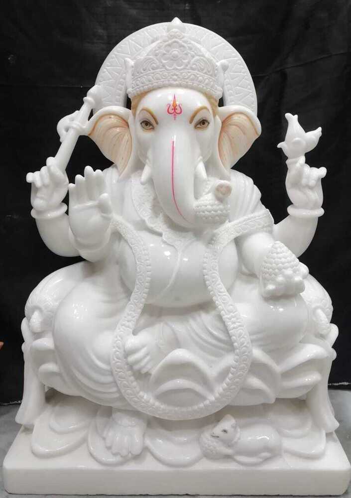 Pure Marble Ganesh Ji Statue