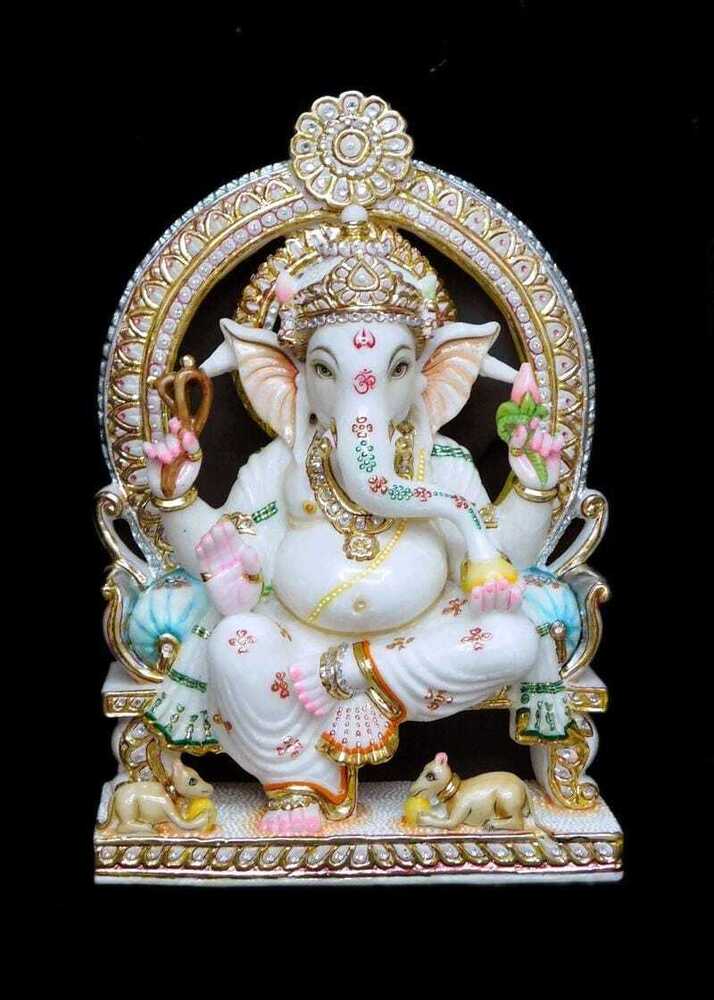 Pure Marble Ganesh Ji Statue