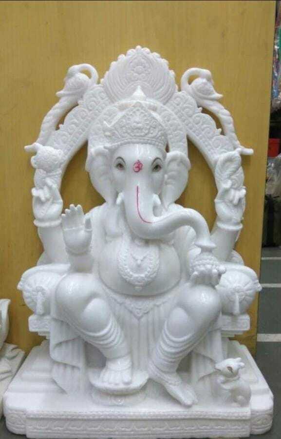 Pure Marble Ganesh Ji Statue