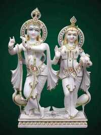 Radha Krishna Jugal Jodi Statue - Height: 18 Cm (approx)