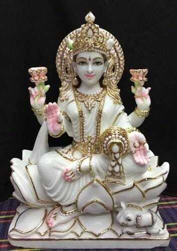 Laxmi Mata Marble Statue
