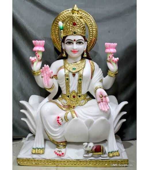 Laxmi Mata Marble Statue
