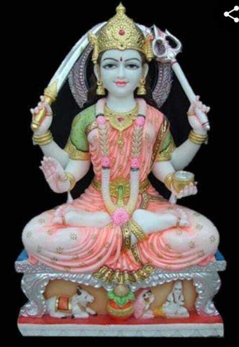 Santoshi Mata Marble Statue